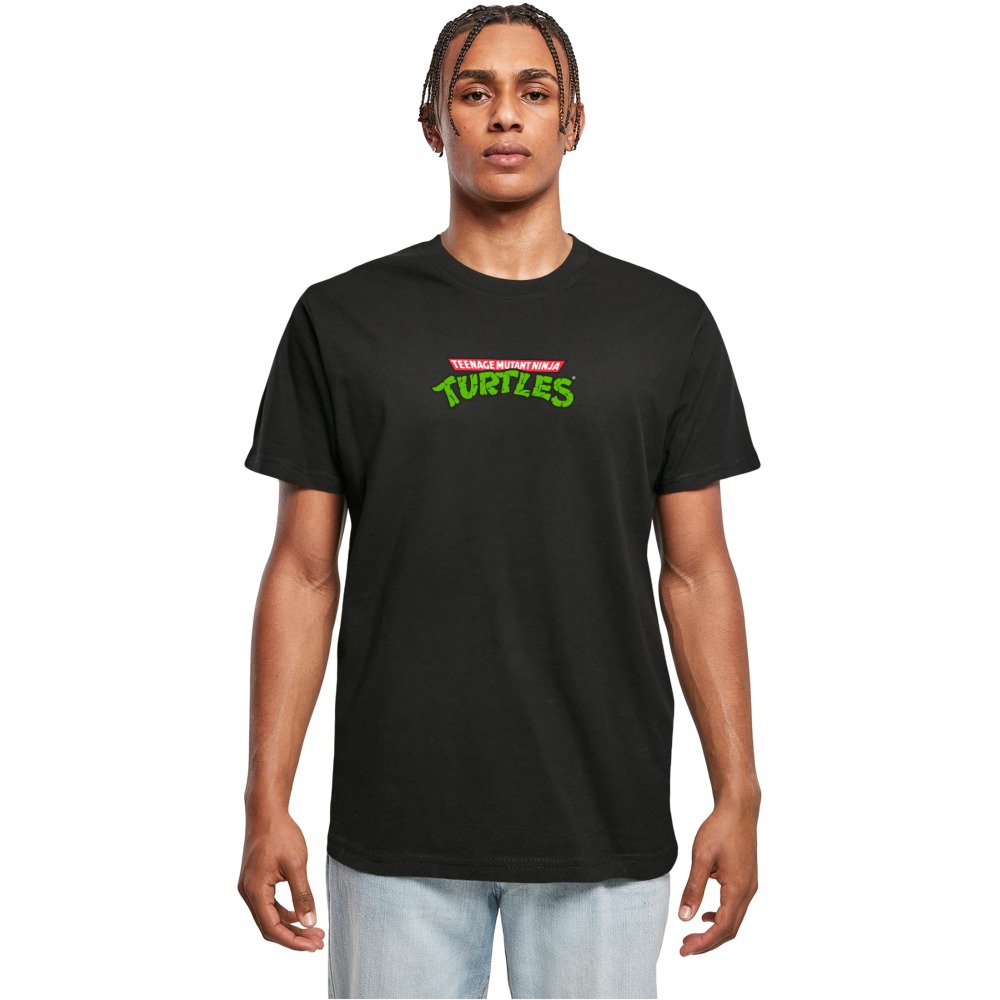 Merchcode Teenage Mutant Ninja Turtles - Turtles Team Heren Tshirt - Zwart